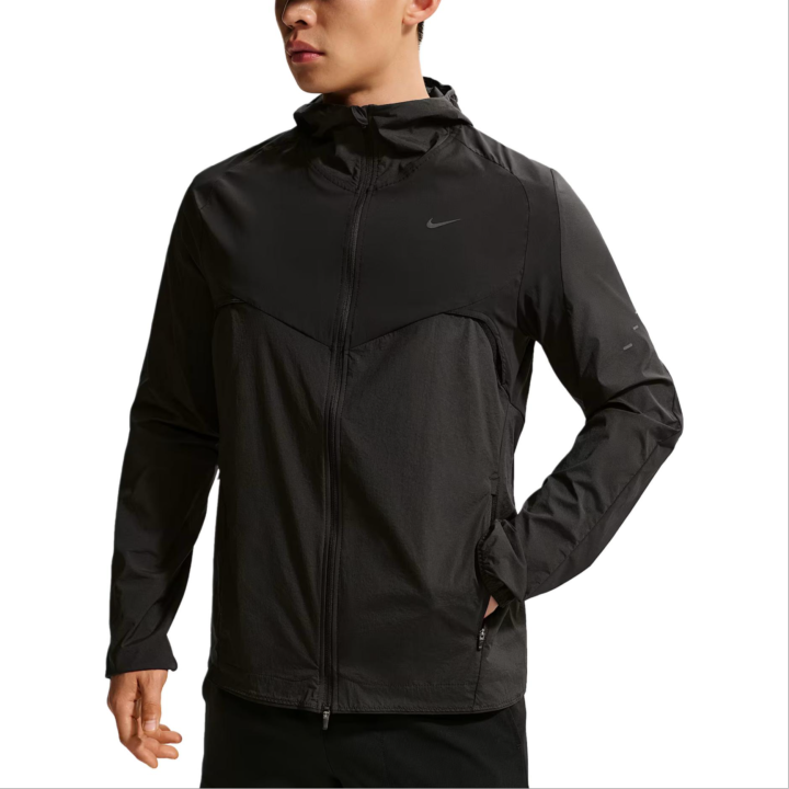 Nike Nike Running Jackets Men's Black/Gray Black/Black Hooded Non Detachable Moderate Other