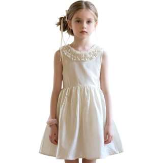 YALU Grade School Dresses Crew Neck Moderate Midi Skirt