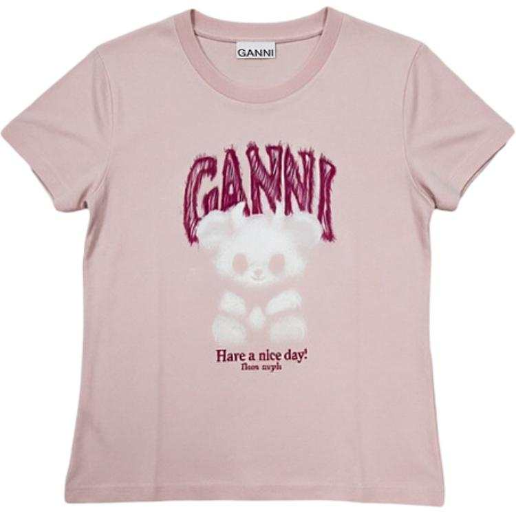 GANNI Regular Sleeve T Shirt Women's
