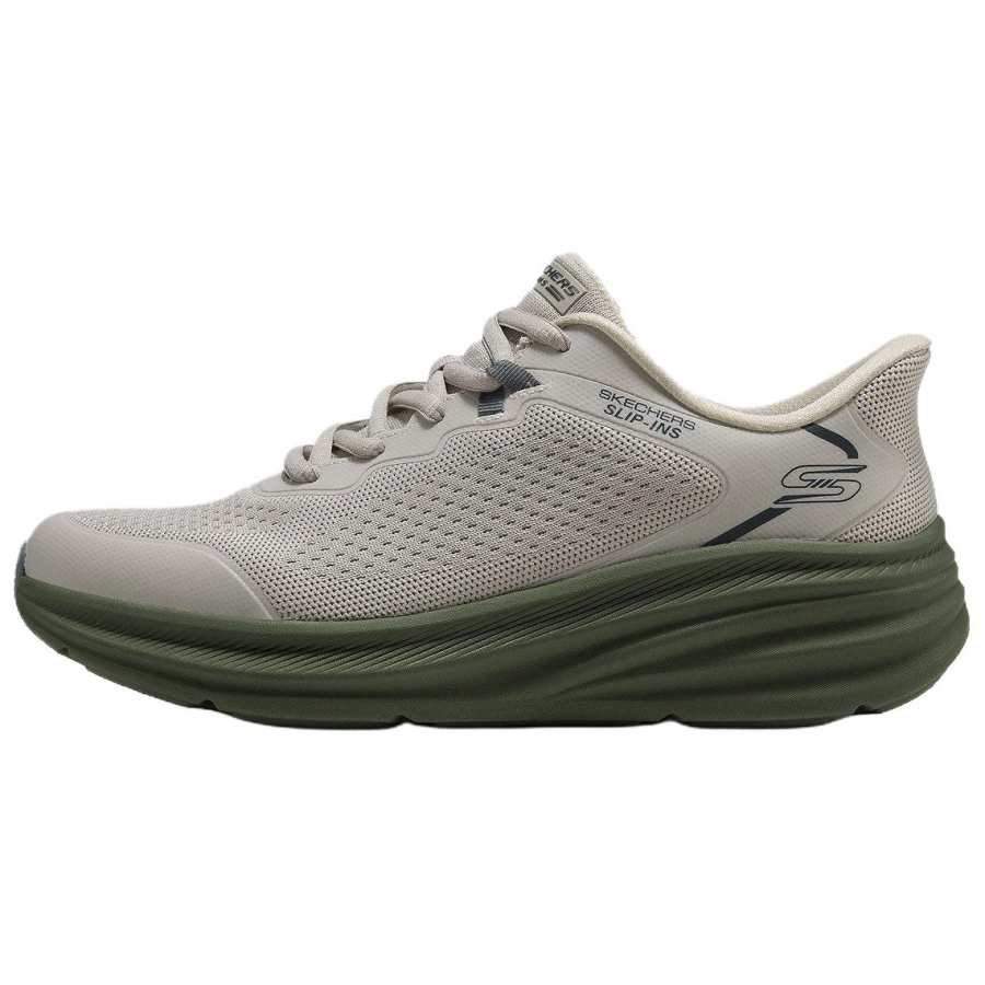 Skechers BOBS Cushioning Slip Resistant Support Rebound Running Shoes Men's Natural/Olive