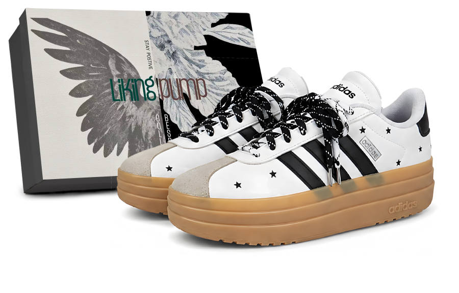 Adidas Adidas VL Court Bold Starry Dot Low top Skateboard Shoes Women's Black White