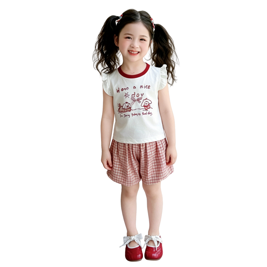 Lanza Kids Casual Sportswear Crew Neck Thin Stretch