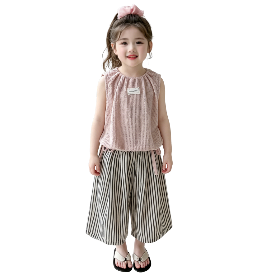 Lanza Kids Casual Sportswear Crew Neck Thin Stretch