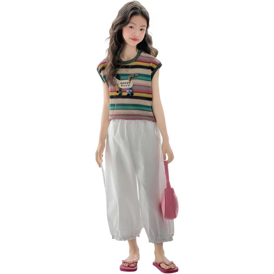 TNTX Kids Casual Sportswear Crew Neck Thin Stretch