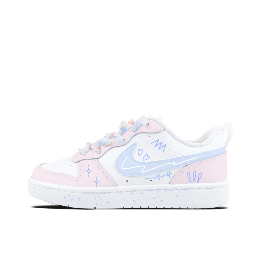 Nike Nike Court Borough Heartbeat Starlight Leather Kids' Skateboarding Shoes Teenagers