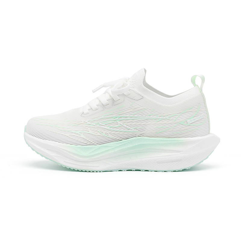 DEERWAY Cushioning Lightweight Height Increasing Sports Running Shoes Women's White Green