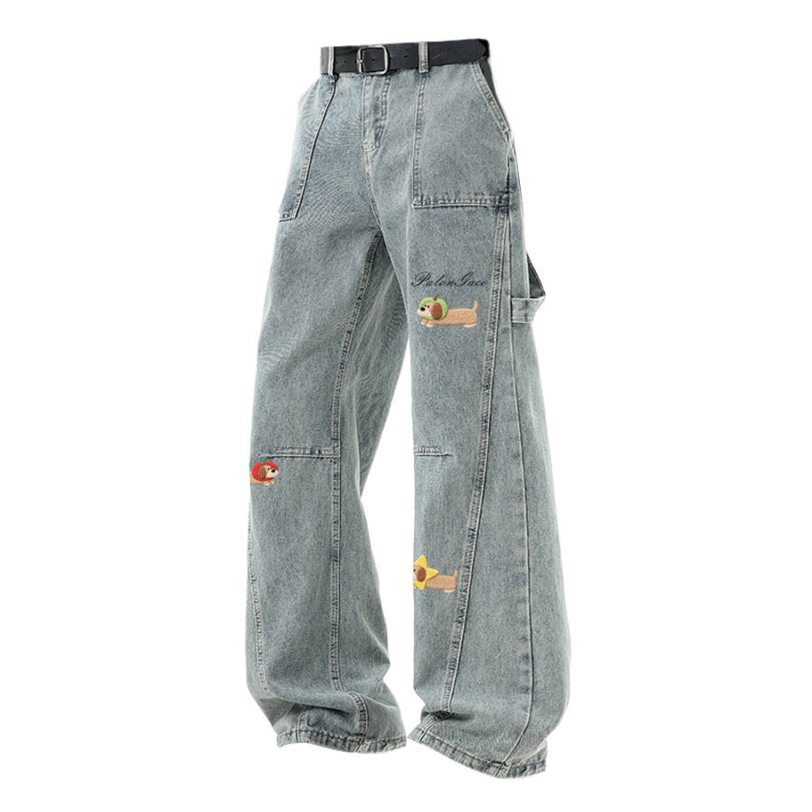 PAL ONGACO Jeans Unisex Moderate Straight Fit Pants