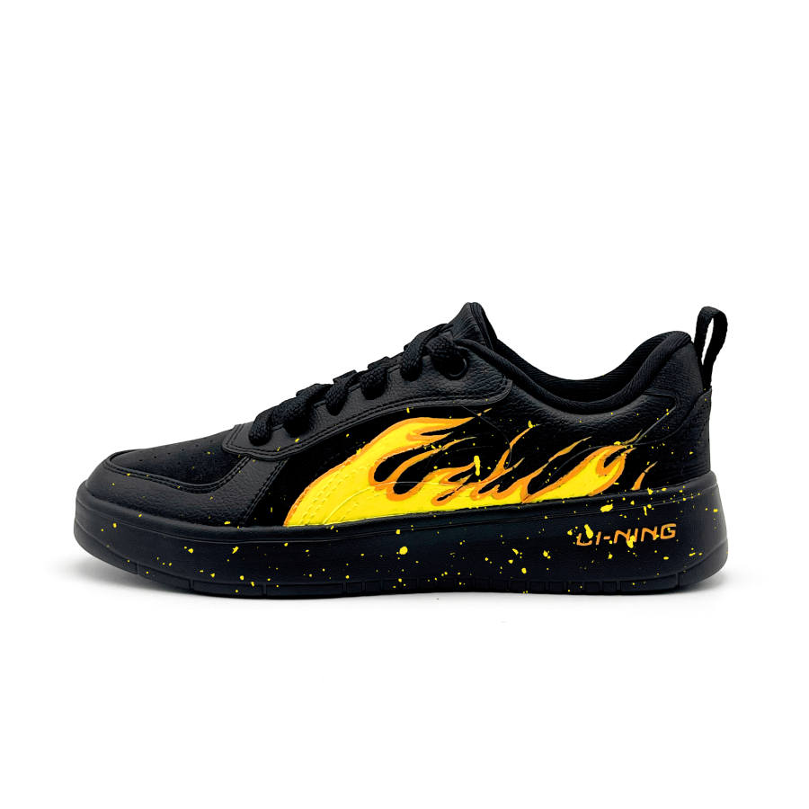 Li-Ning Li Ning Wheat Age Flame Cushioning Abrasion Resistant Low top Skateboard Shoes Men's