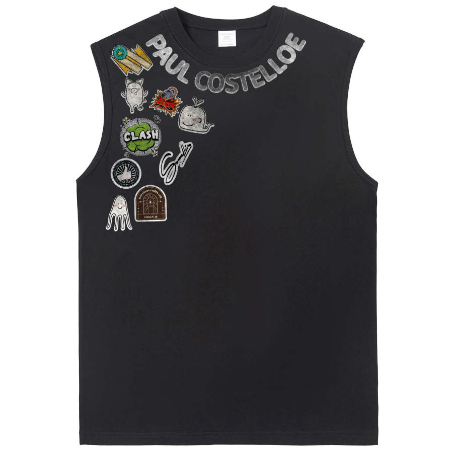PAUL COSTELLOE Tank Tops Unisex Crew Neck Moderate Straight Fit