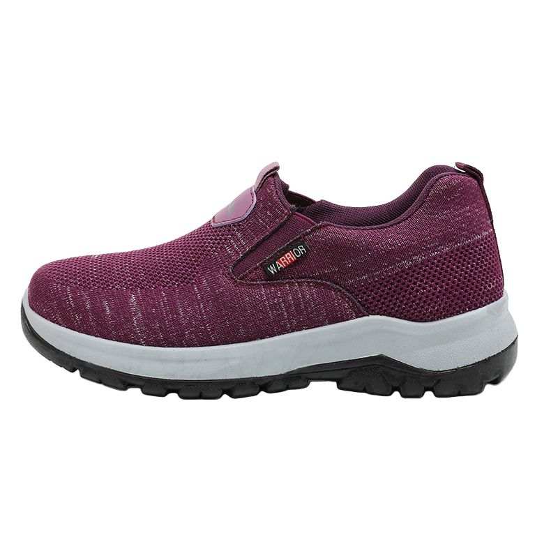 WARRIOR Walking Shoes Women's Low Top Burgundy/Purple/Gray
