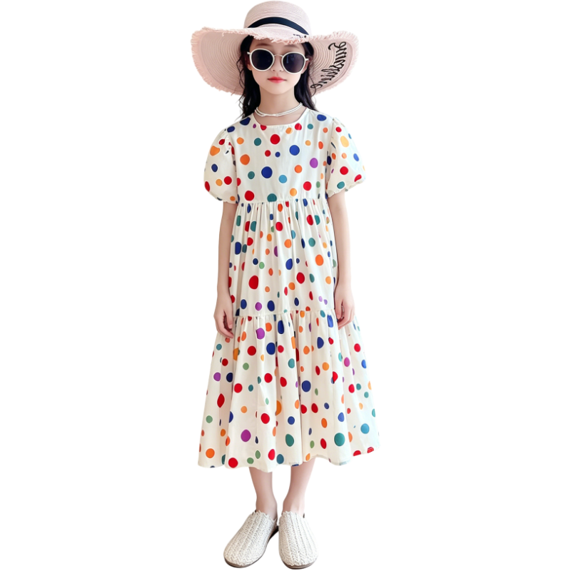 YALU Grade School Dresses Camisole Moderate Midi Skirt