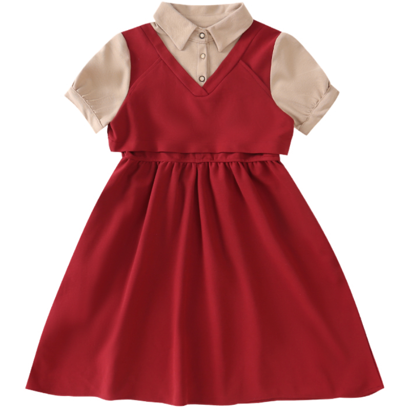 YALU Grade School Dresses Camisole Moderate Midi Skirt