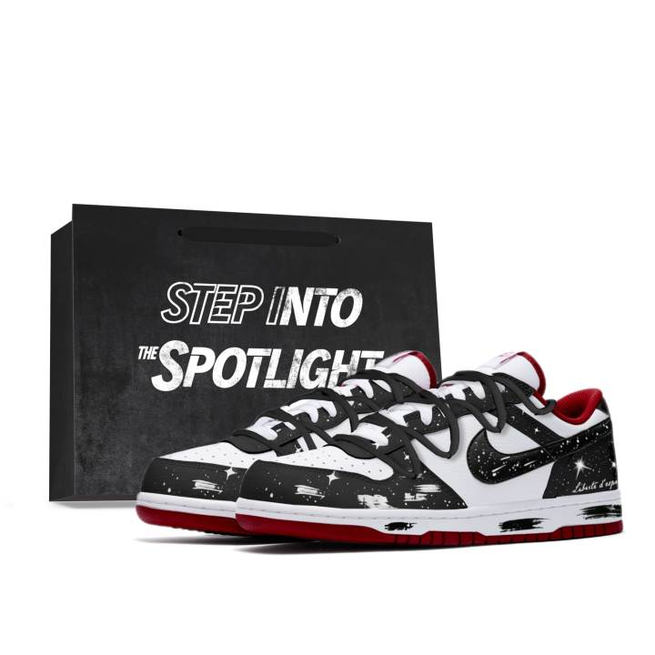 Nike Nike Big Starfall Chicago Leather Abrasion Resistant Lightweight Breathable Height Increasing Low top Skateboard Shoes