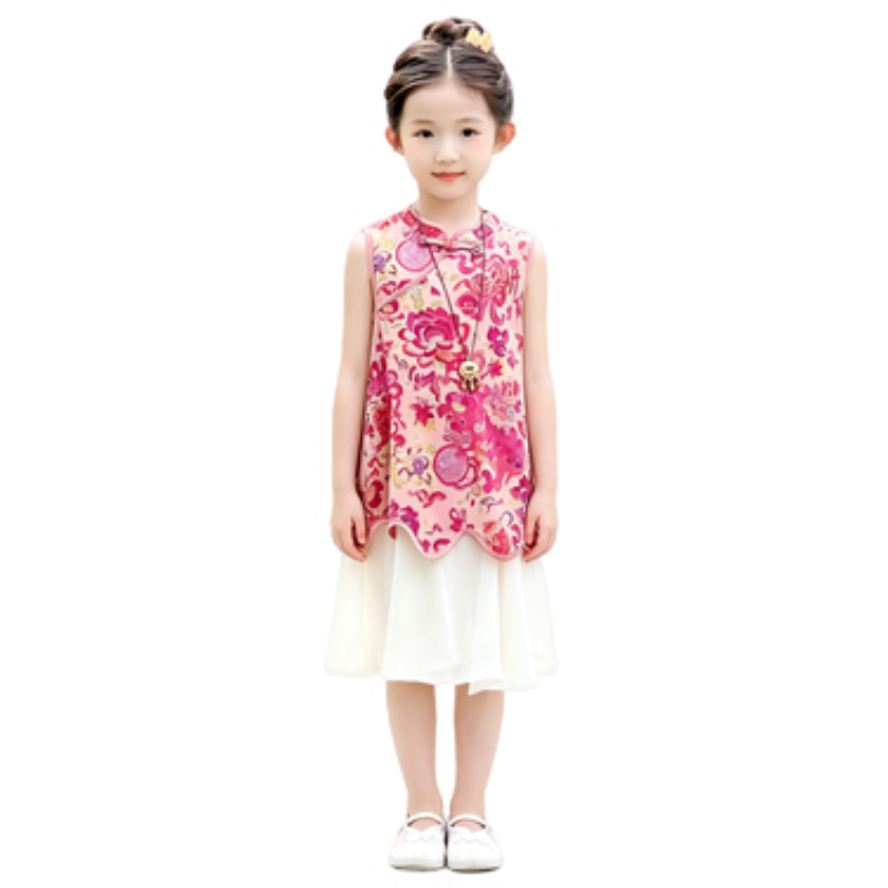 YALU Grade School Dresses Camisole Moderate Midi Skirt