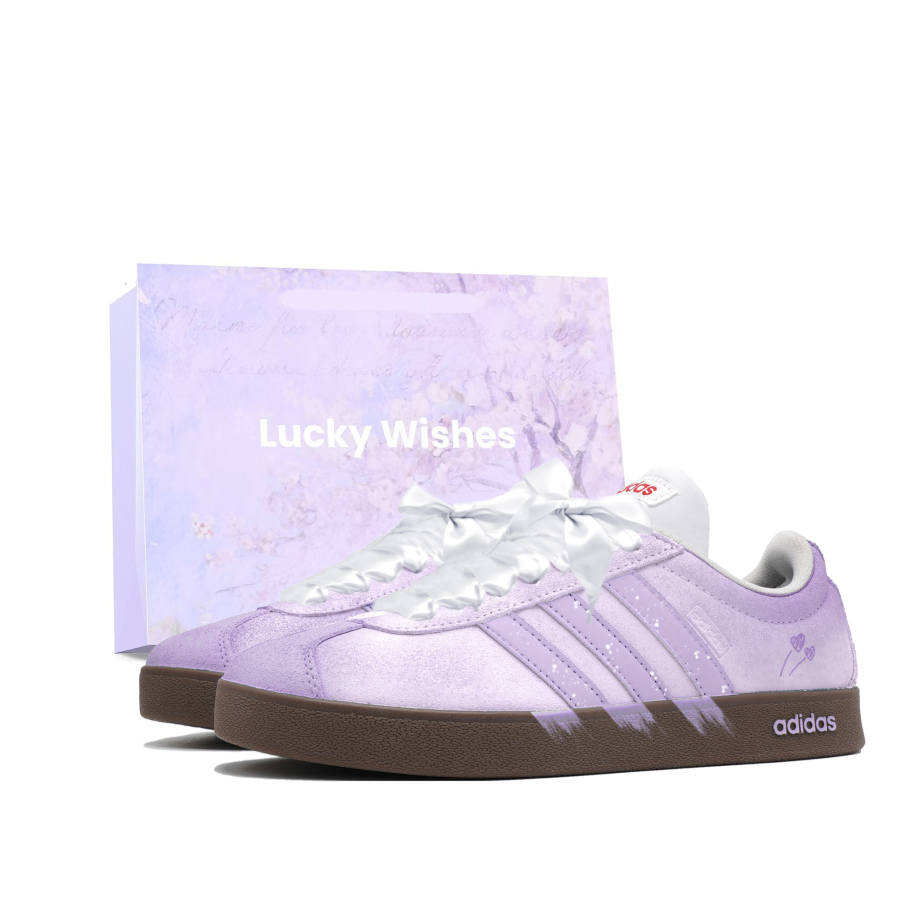 Adidas Adidas VL COURT 2.0 Bellflower Dream Low top Skateboard Shoes Unisex Lulu Purple