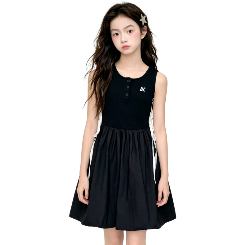 YALU Grade School Dresses Camisole Moderate Midi Skirt