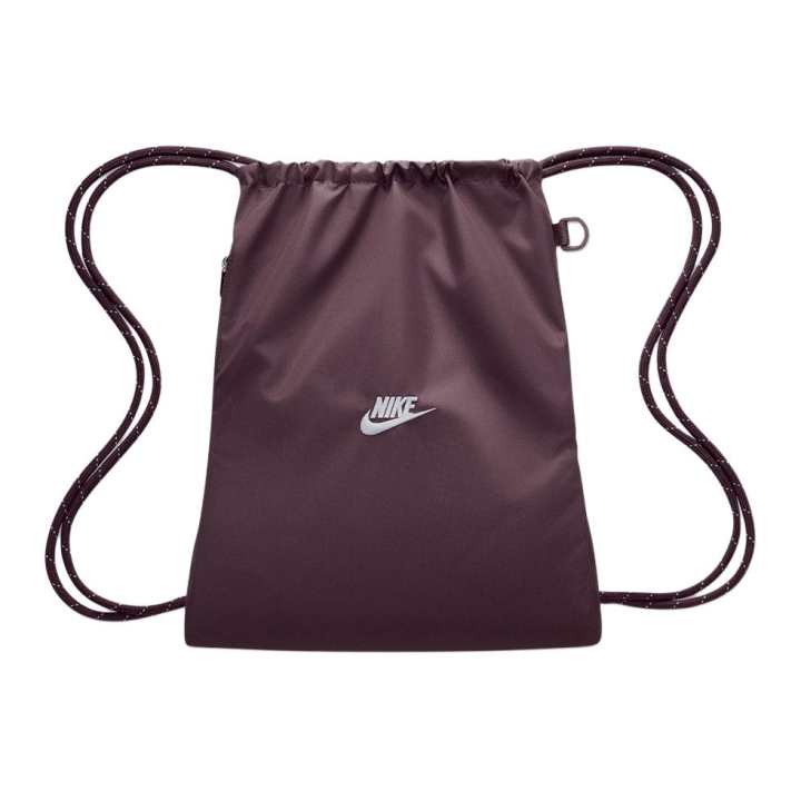 Nike Nike Heritage Brand Logo Drawstring Design Backpack Unisex Brown
