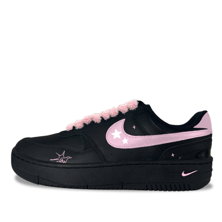 Nike Nike Gamma Force Pink Mist At Night Synthetic Leather Low top Skateboard Shoes Women's Black