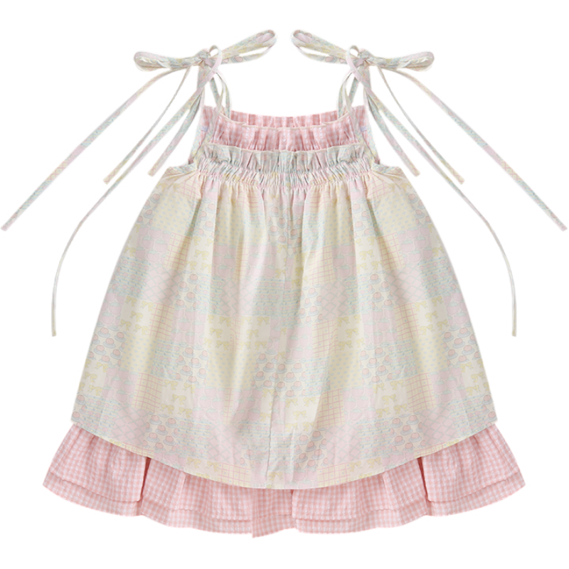 YALU Grade School Dresses Camisole Moderate Midi Skirt