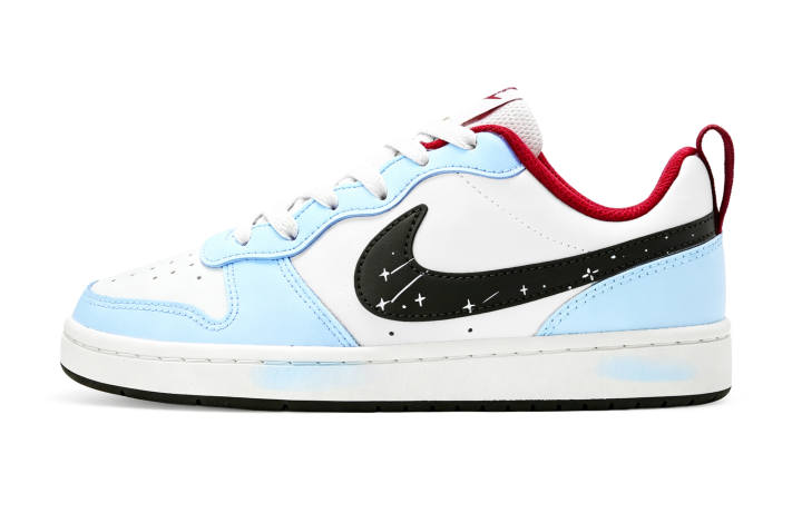 Nike Nike Court Borough 2 Leather Slip Resistant Cushioning Abrasion Resistant Height Increasing Low top Skateboard Shoes
