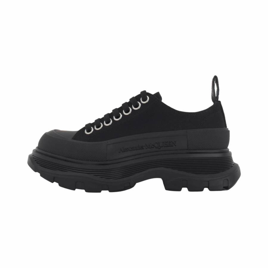 Alexander McQueen Tread Slick Lace Up 'Black' Women's