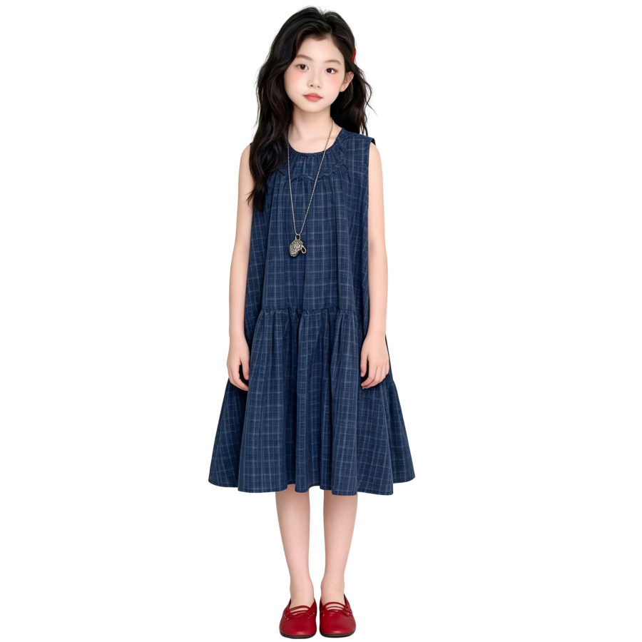 YALU Grade School Dresses Camisole Moderate Midi Skirt