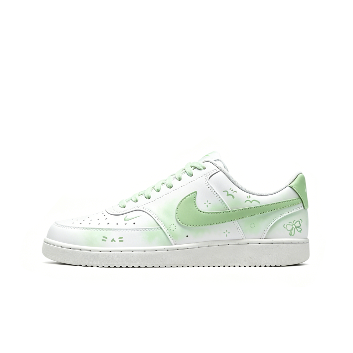 Nike Nike Court Vision Low Green Grape Jelly Casual Skate Shoes Women's Valentine's Day Edition