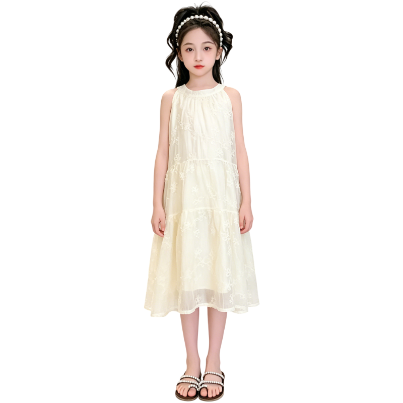 YALU Grade School Dresses Camisole Moderate Midi Skirt
