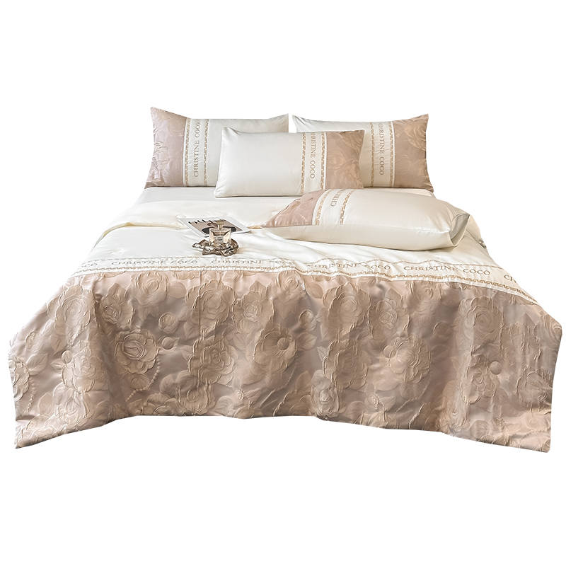 YALU Jacquard Air Conditioning Quilt Summer Thin Quilt Filling Summer Cooling Quilt