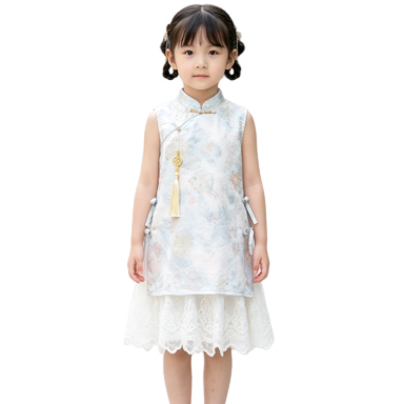 YALU Grade School Dresses Camisole Moderate Midi Skirt