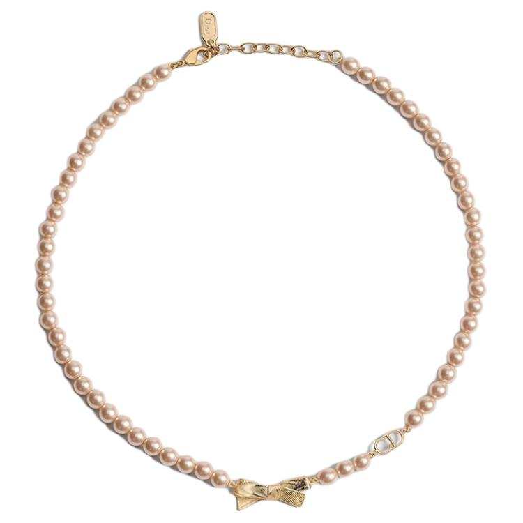 DIOR DIOR Necklaces Unisex Rainbow Pink/Gold