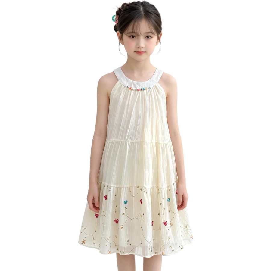 YALU Grade School Dresses Camisole Moderate Midi Skirt