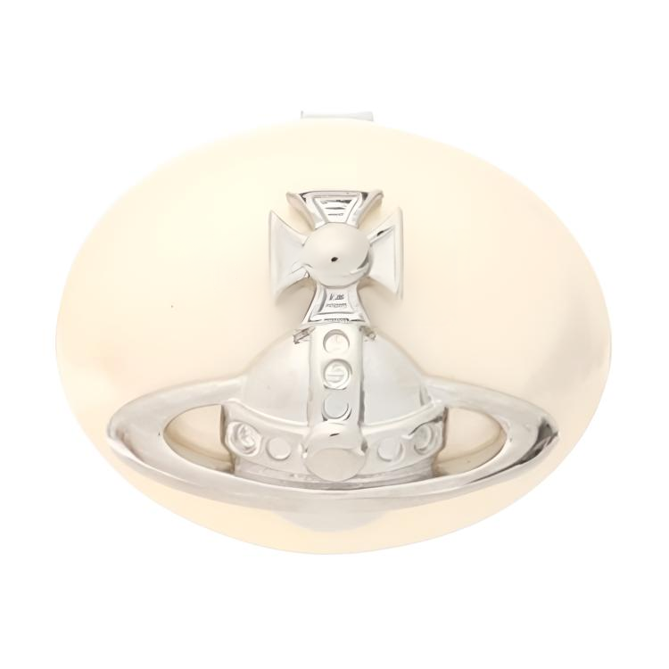 Vivienne Westwood Brass Earrings Women's Pearl White