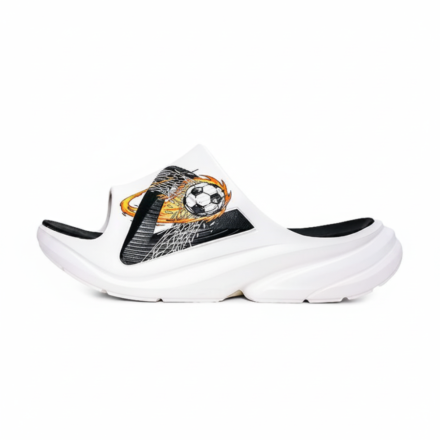 PEAK State Pole EVA Abrasion Resistant Cushioning Slide Slippers Men's Ivory Black