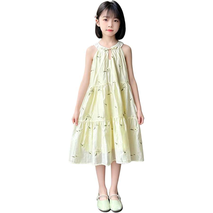 YALU Grade School Dresses Camisole Moderate Midi Skirt