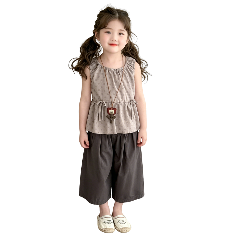 Lanza Kids Casual Sportswear Crew Neck Thin Stretch