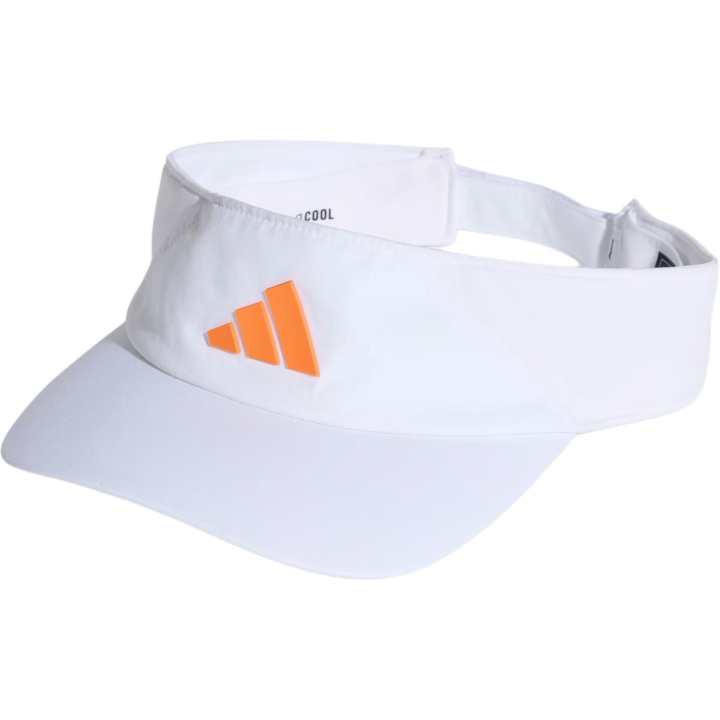 Adidas Adidas Climacool Recycled Polyester Visor Cap Unisex White/Pure Orange
