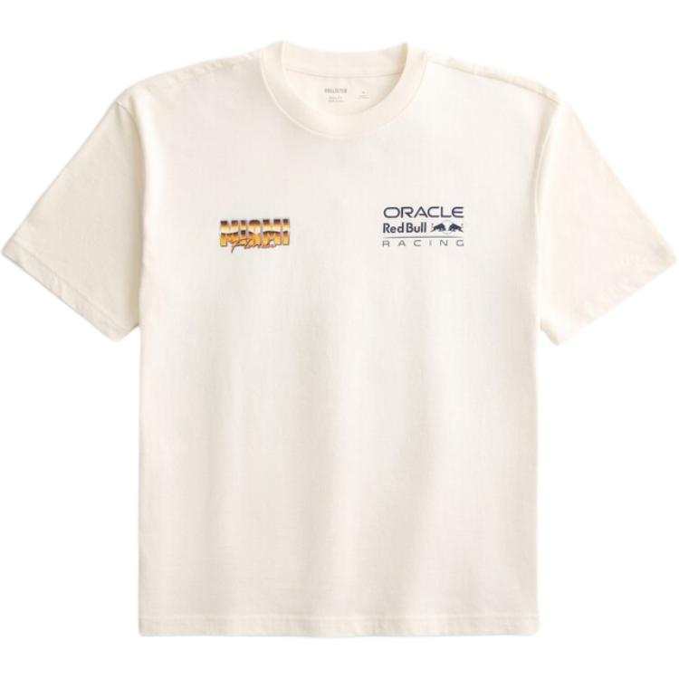 Hollister/ T Shirts Men's Milk White Crew Neck