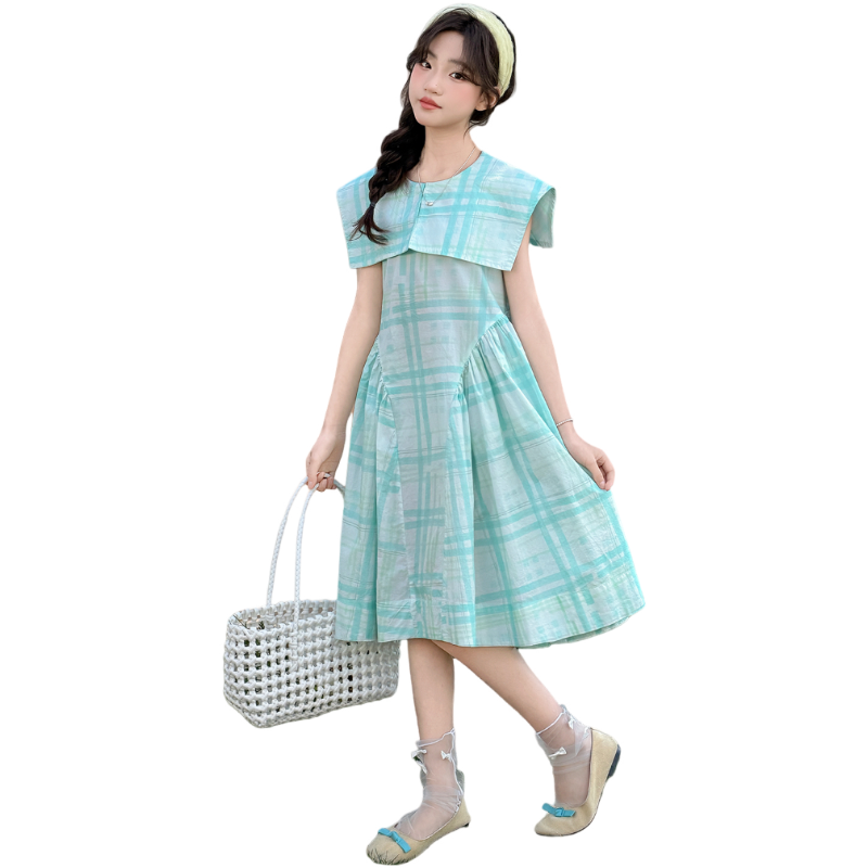 YALU Grade School Dresses Camisole Moderate Midi Skirt