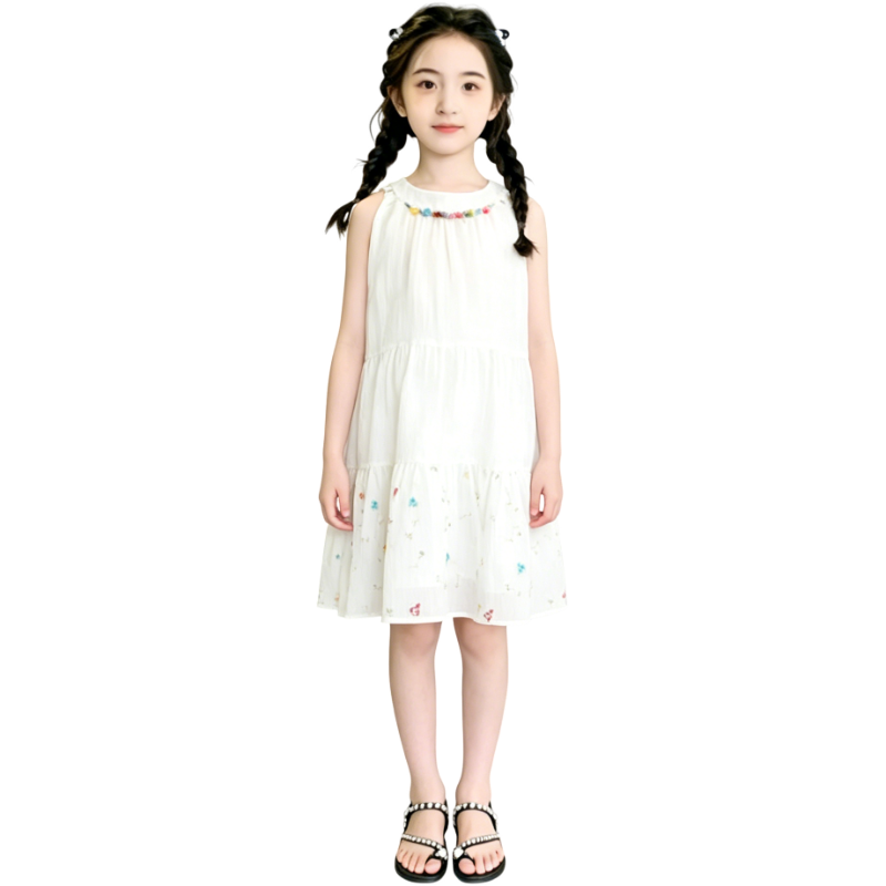 YALU Grade School Dresses Camisole Moderate Midi Skirt
