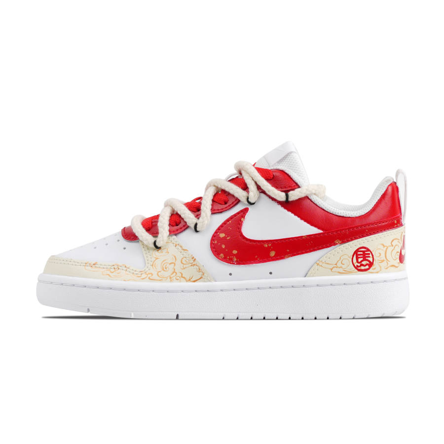 Nike Nike Court Borough Stepping Horse Sprouts Leather Luck On Your Side Cushioning Low top Kids' Skateboarding Shoes