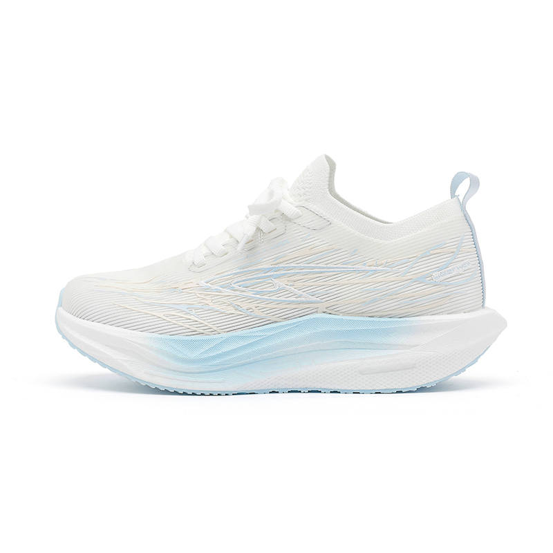 DEERWAY Cushioning Lightweight Height Increasing Sports Running Shoes Women's White Blue