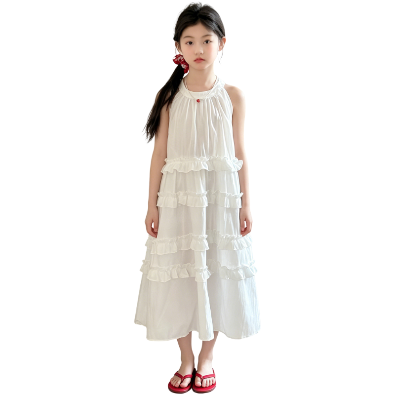 YALU Grade School Dresses Camisole Moderate Midi Skirt
