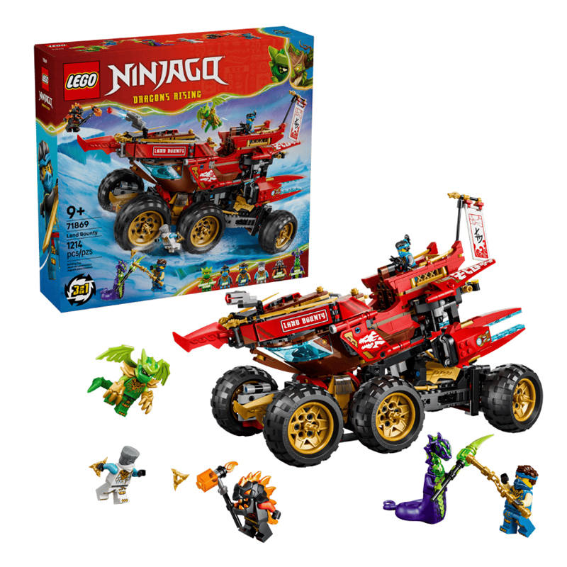 LEGO Ninjago Land's Bounty Set Plastic Building Blocks 1214pcs 71869 ABS