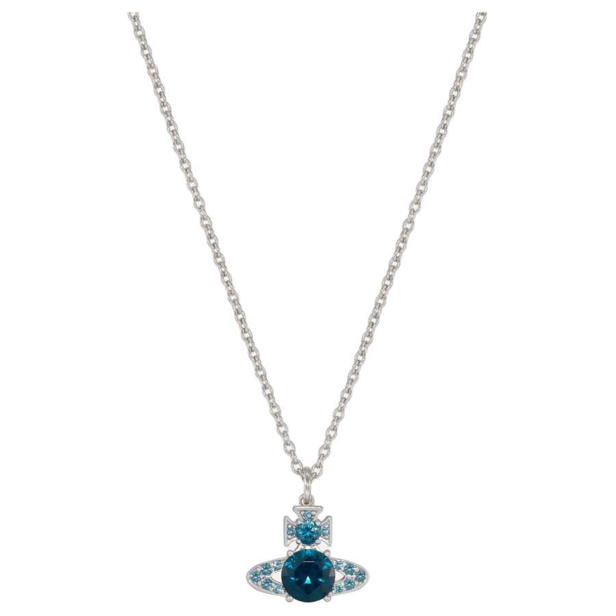 Vivienne Westwood Necklaces Unisex Silver/Night Sea Blue