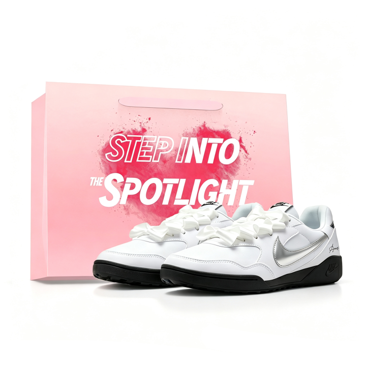 Nike Nike Terra Manta Silver Flash Love, Shopping Bag, Satin Casual Shoes Unisex Silver White