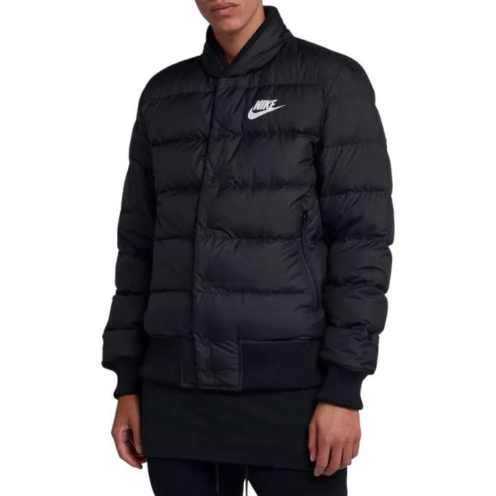 Nike Nike Puffer Jackets Men's Black Stand Collar Moderate