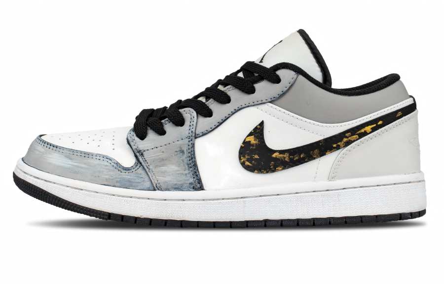 Jordan Jordan Air Jordan 1 Low top Skateboard Shoes Unisex Gray