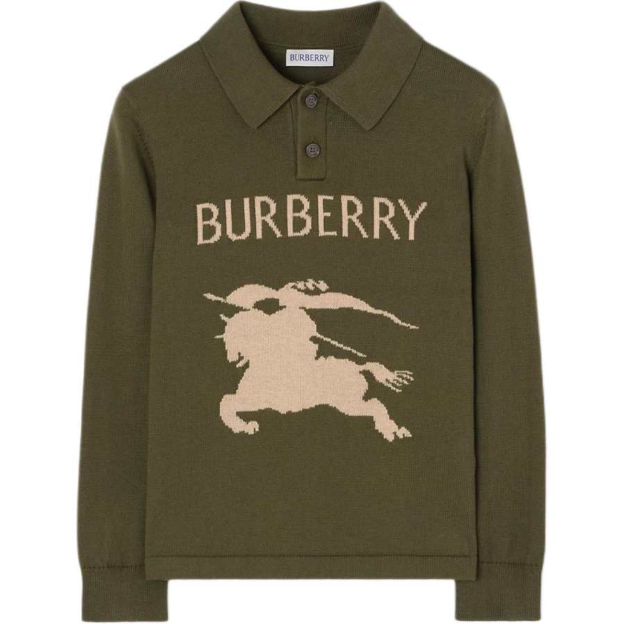 Burberry Kids Sweaters Polo Collar Moderate