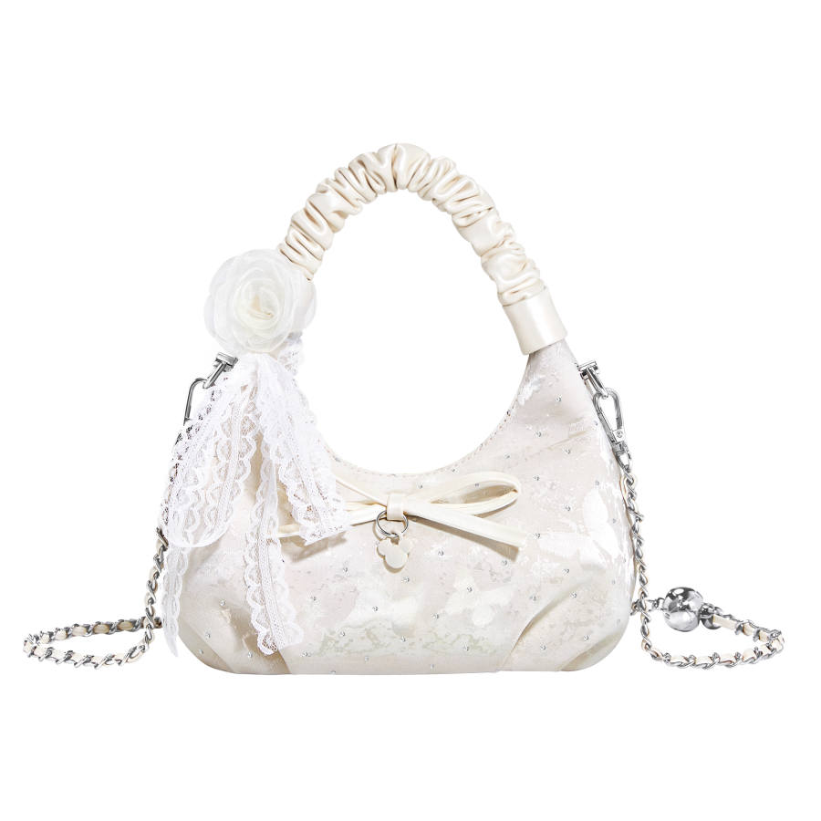 Disney Mickey Mouse Fabric Handbag Regular Women's White